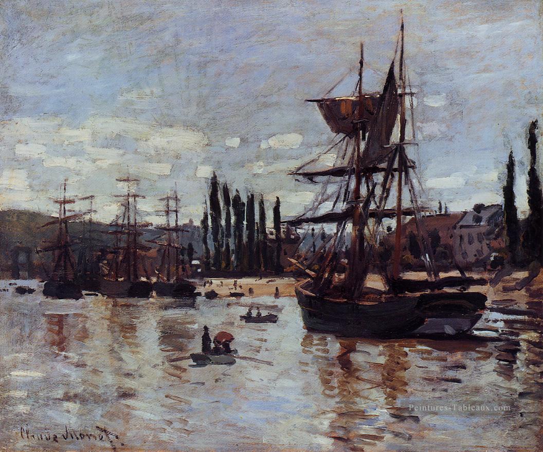 Bateaux à Rouen Claude Monet Peintures à l'huile